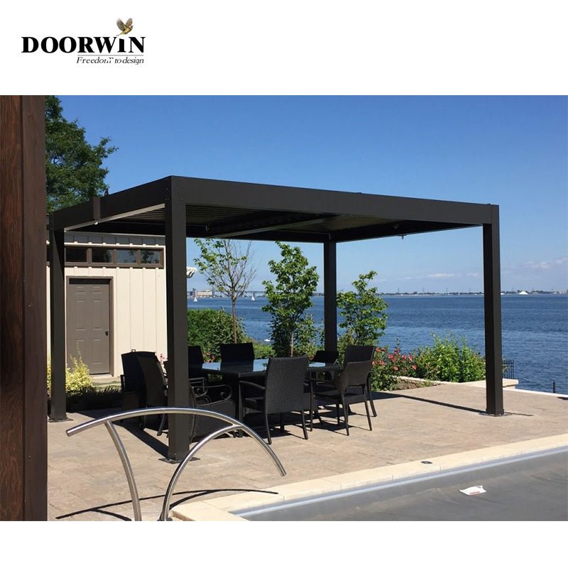 Outdoor electric pergola louver roof waterproof aluminum Pergola — product image 3