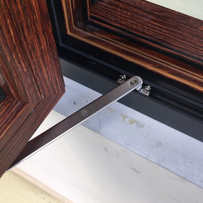 Outswing-Window-With-Wood Grain-Color-Finishing aluminum window — product image 5