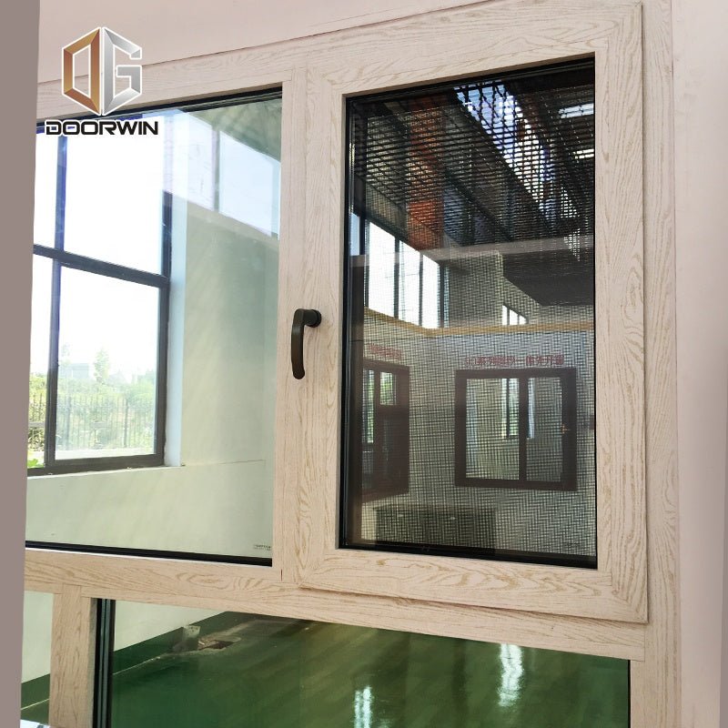 Philadelphia best selling wood grain burglar proof double glazed aluminum casement window as2047by Doorwin — product image 2