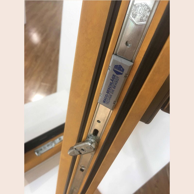 pine larch arched top french casement window with maco hardware — product image 5