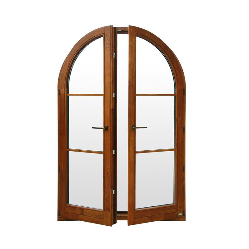 pine larch arched top french casement window with maco hardware — product image 2