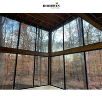 Popular design for ocean area Narrow frame toughened glass impact resistant  for tilt turn opening thermal break swing windows — thumbnail 3