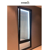 Popular design for ocean area Narrow frame toughened glass impact resistant  for tilt turn opening thermal break swing windows — thumbnail 4