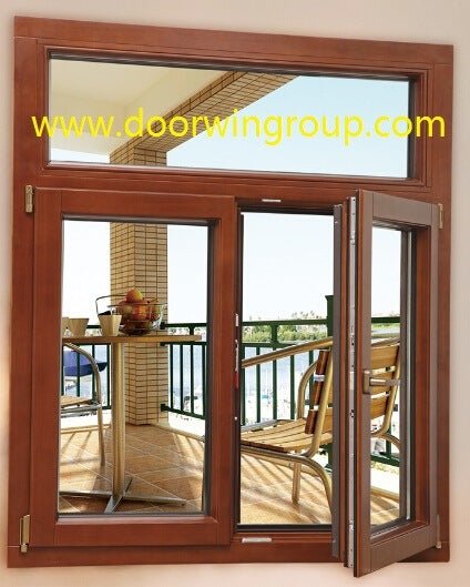 Powder Coated Aluminum Solid Wood Window, Teak Wood Aluminium Window for Villas and High-End Buildings - China Aluminum Window, Solid Wood Window — product image 0