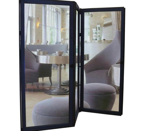 Powder Coating Black Color Thermal Break Aluminium Bifold Door Double Glazed - China Folding Door Double Glazed, Veranda Folding Door - Doorwin Group Windows & Doors