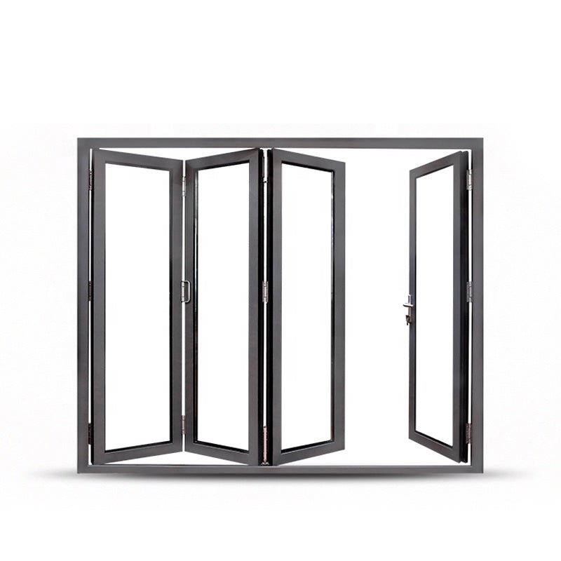 powder coating black color thermal break aluminium exterior bifold doorby Doorwin on Alibaba - Doorwin Group Windows & Doors