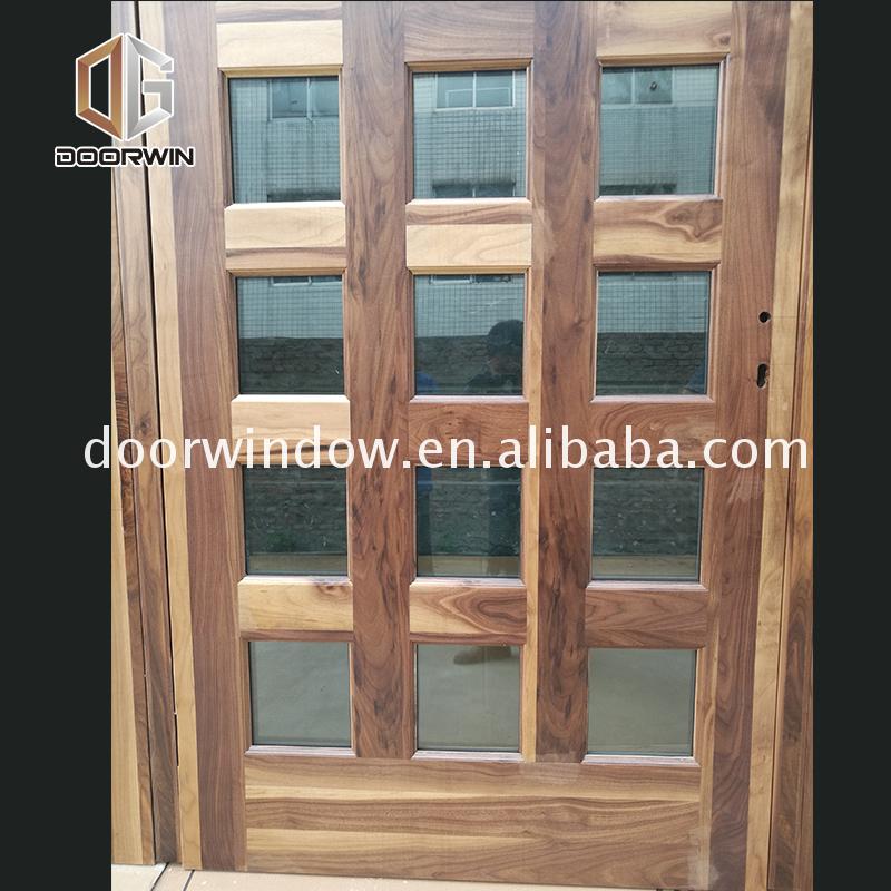 Professional factory full light exterior wood door front designs for houses entry with sidelites — product image 4