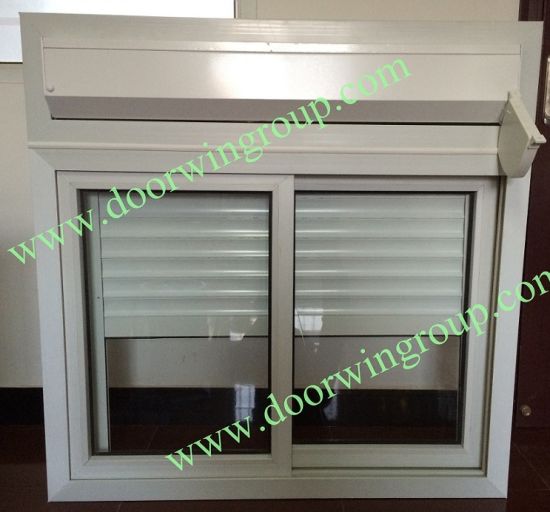 PVC Glass Window with Manual Blinds/Shutters for Container House, Slinding Sash Window with Single or Double Glazing Glass - China Durable PVC Window, Strong PVC Glass Window — product image 0