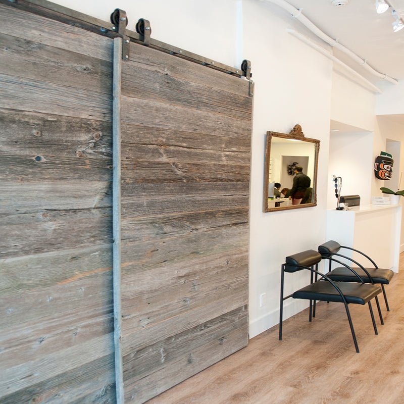 Rail Only Rustic Horizontal Plank Sliding Barn Door by Doorwin - Doorwin Group Windows & Doors