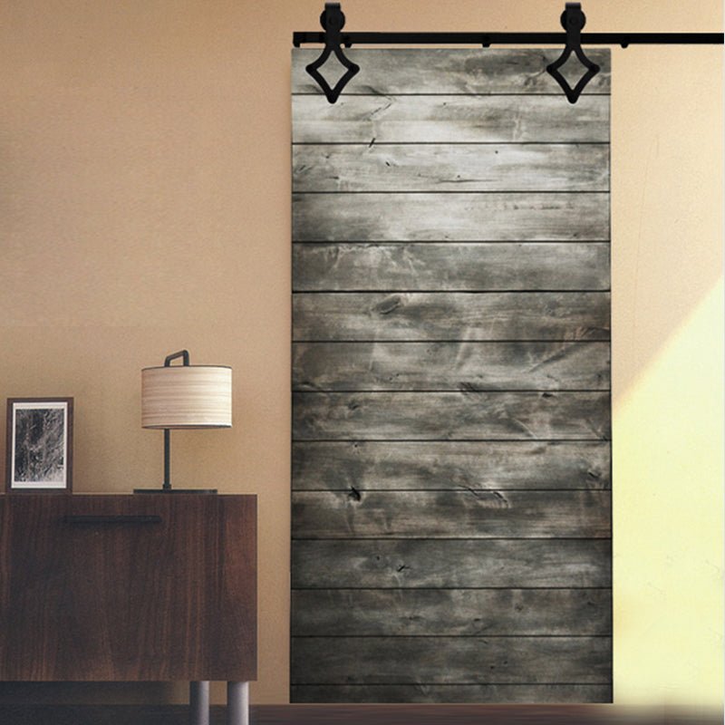 Rail Only Rustic Horizontal Plank Sliding Barn Door by Doorwin — product image 5