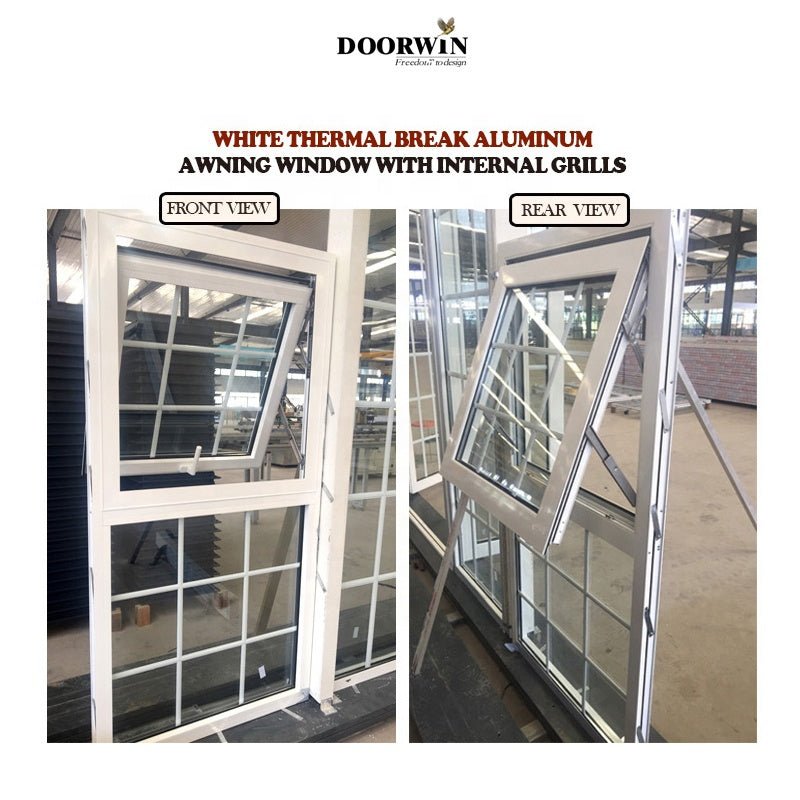 [RECOMMENDED ALU AWING WINDOWS]Cleveland cheap hot sale modern sound proof insulation aluminum  awning window prices — product image 1