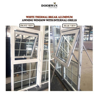 [RECOMMENDED ALU AWING WINDOWS]Cleveland cheap hot sale modern sound proof insulation aluminum  awning window prices — thumbnail 1