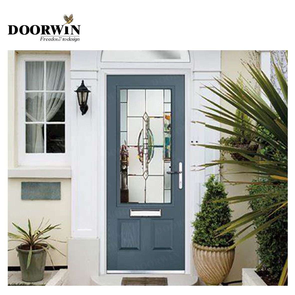 [RECOMMENDED ENTRY DOORS] DOORWIN Wooden color aluminum sliding doors aluminium door wood grain finish by Doorwin on Alibaba — product image 3