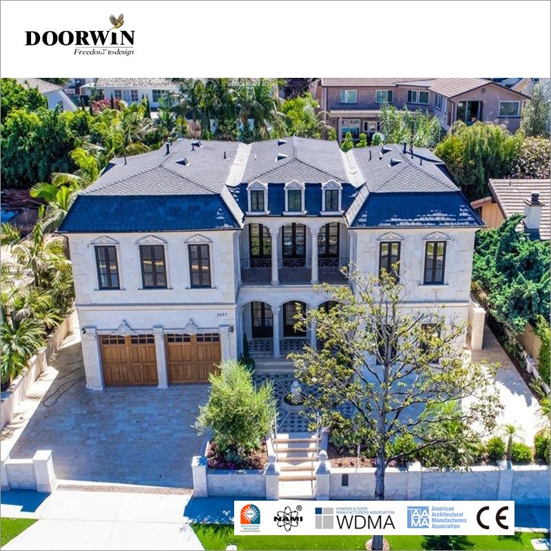[RECOMMENDED WOOD TILT & TURN WINDOWS] China factory high quality House thermal break grill design aluminum clad wood casement Inward Opening French window — product image 5