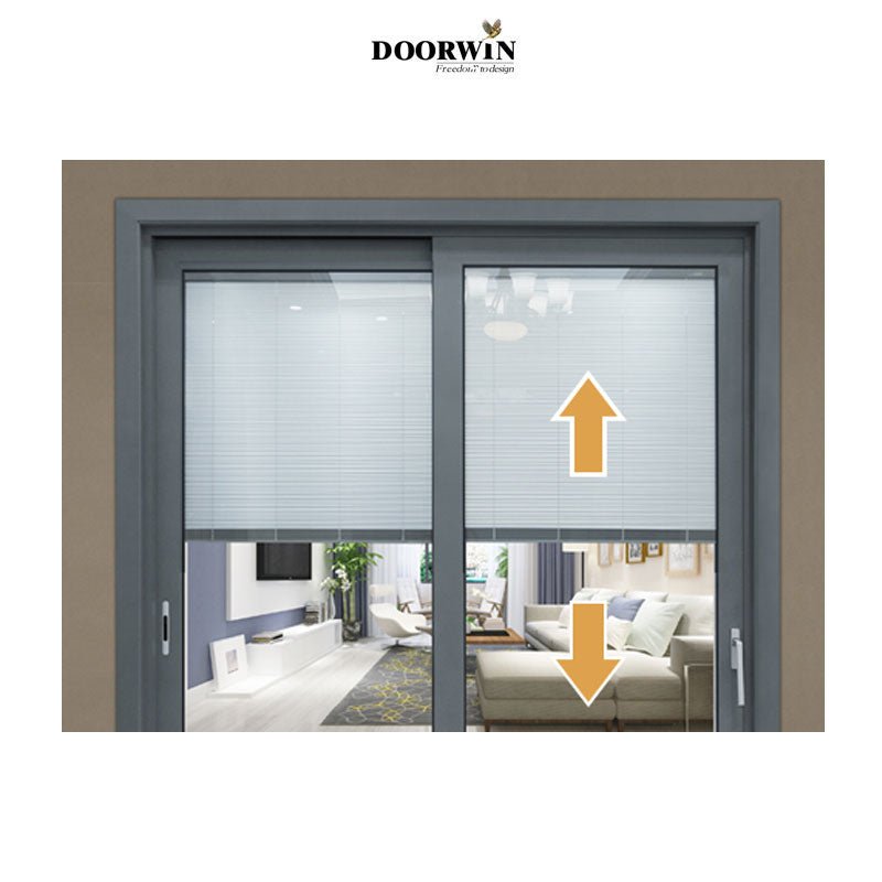 Residential interior insulated high quality thermal break  aluminum sliding glass door for offices DIY — product image 6