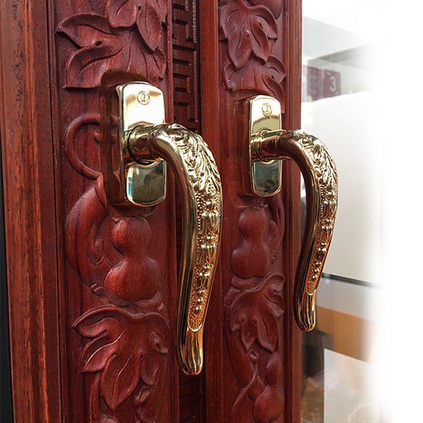 Rosewood carving French Casement Window — product image 1