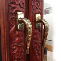Rosewood carving French Casement Window — thumbnail 1