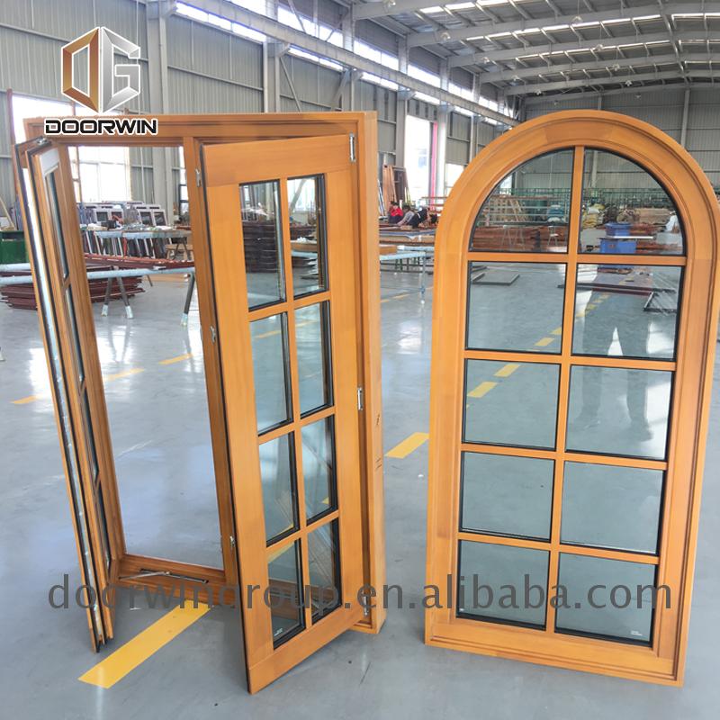 San Francisco industrial wood window arched top fixed windows - Doorwin Group Windows & Doors