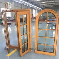 San Francisco industrial wood window arched top fixed windows - Doorwin Group Windows & Doors