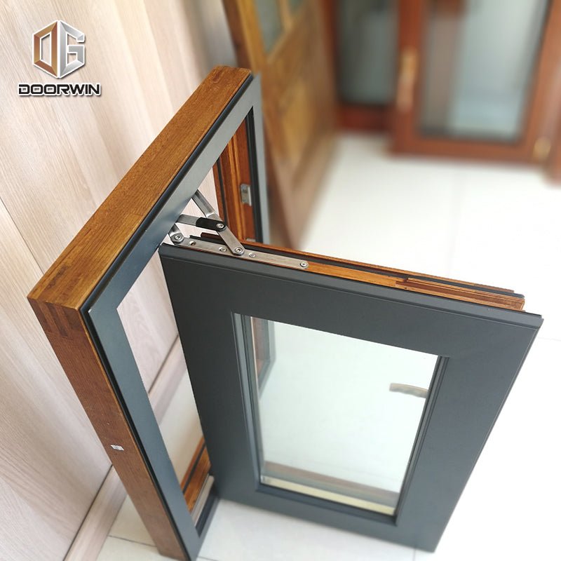Security windows opening 180 degree aluminum casement office door with glass window - Doorwin Group Windows & Doors