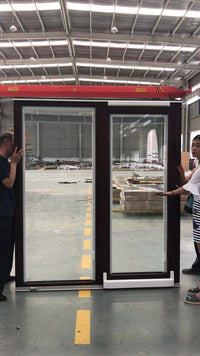 Sliding door with tempered glazing philippines price and design remote control glass by Doorwin on Alibaba — thumbnail 2