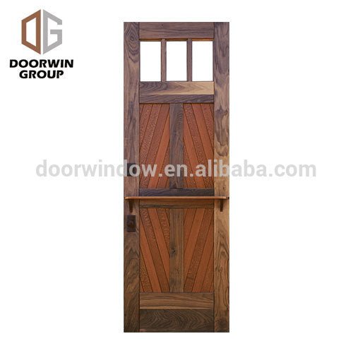 Small exterior door designed wooden entrance doors glass insert flush door for bedroom by Doorwin — product image 1