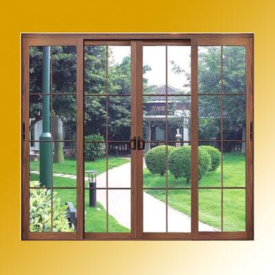 Solid Oak Wood Clad Aluminum Sliding Door - China Aluminum Sliding Door, Aluminum Door - Doorwin Group Windows & Doors