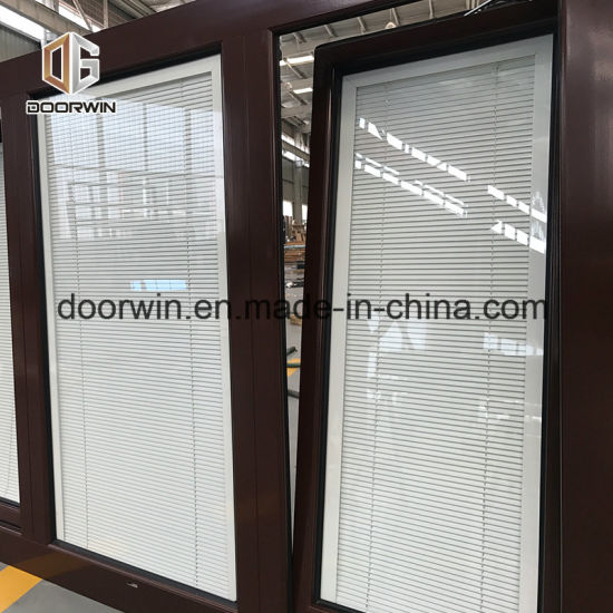 Solid Oak Wood Window with Built in Shutter - China Tilt Turn Window, Double Opening Casement Door — product image 0