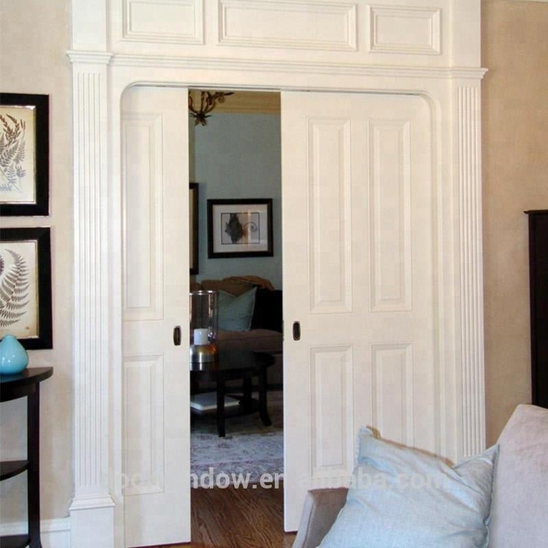 solid oak/pine wood pocket sliding door with locks for closet by Doorwin - Doorwin Group Windows & Doors
