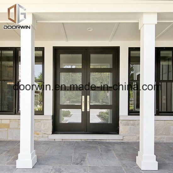 Solid Teak Wood Aluminium French Door - China Aluminium Wood Door, Aluminum Door — product image 0