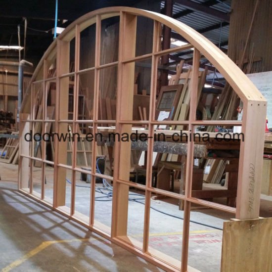 Solid Wood Arched Design with Colonial Bars - China Arch Window Design, Arch Window Grill Design — product image 0