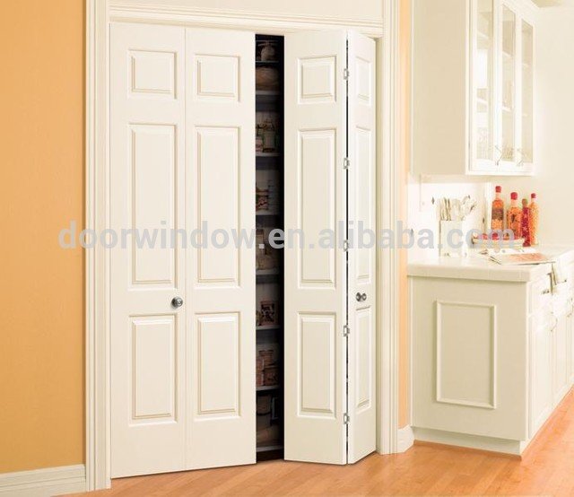 Sound Proof Sliding Folding Door With Carving white color teak pine oak closet doorsby Doorwin — product image 4