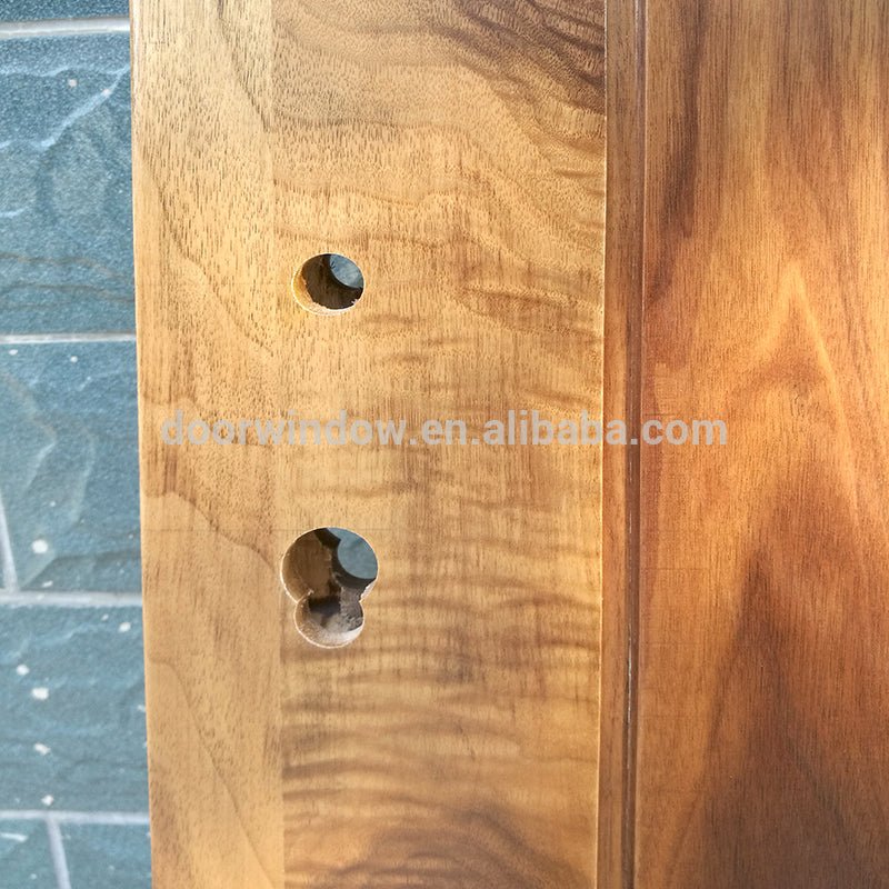 Soundproof unstained finger joint wood board with walnut veneers flush door for home by Doorwin — product image 3