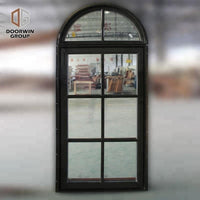 Special shape aluminum and wood crank open window round aluminium fixed windows by Doorwin on Alibaba — thumbnail 3