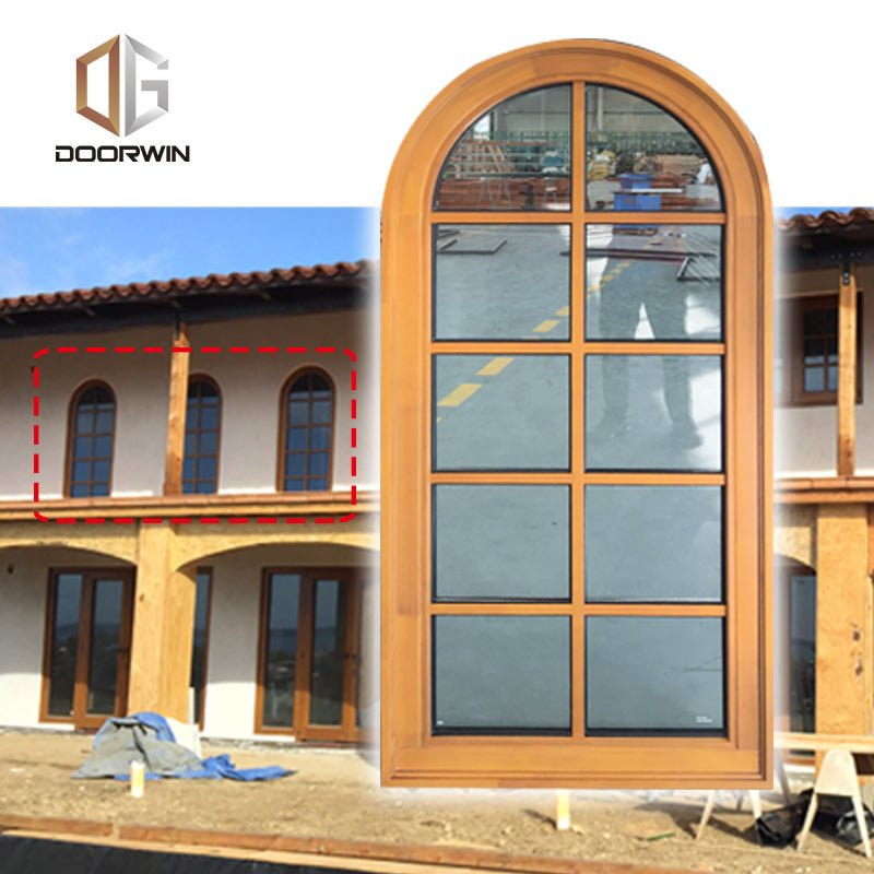 specialty shapes window-02 arched colonial bar timber window - Doorwin Group Windows & Doors