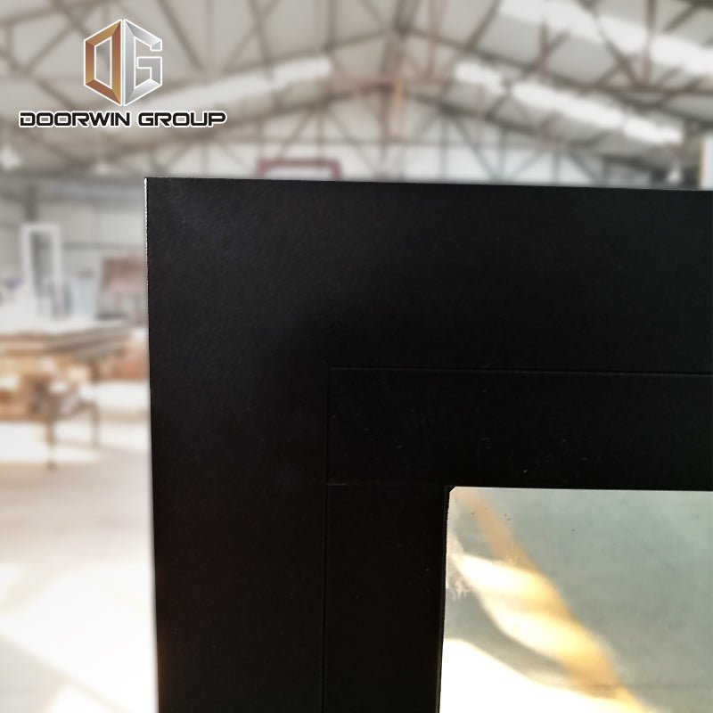 specialty shapes window-12 thermal break aluminum window with oak wood cladding — product image 7