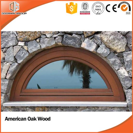 Specialty Window, Round Top Arch Design Cutomized Color/Shape Beautiful Spesialty Double Glazing Tempered Glass Window - China Wood Window, Window — product image 0