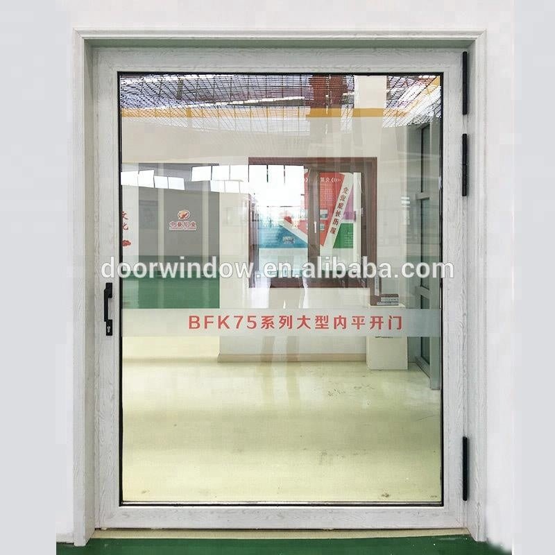 Super September Purchasing 2018 Hot Selling Front 180 degree interior glass hinge swing door Home Exterior Aluminum Glass Door by Doorwin — product image 2