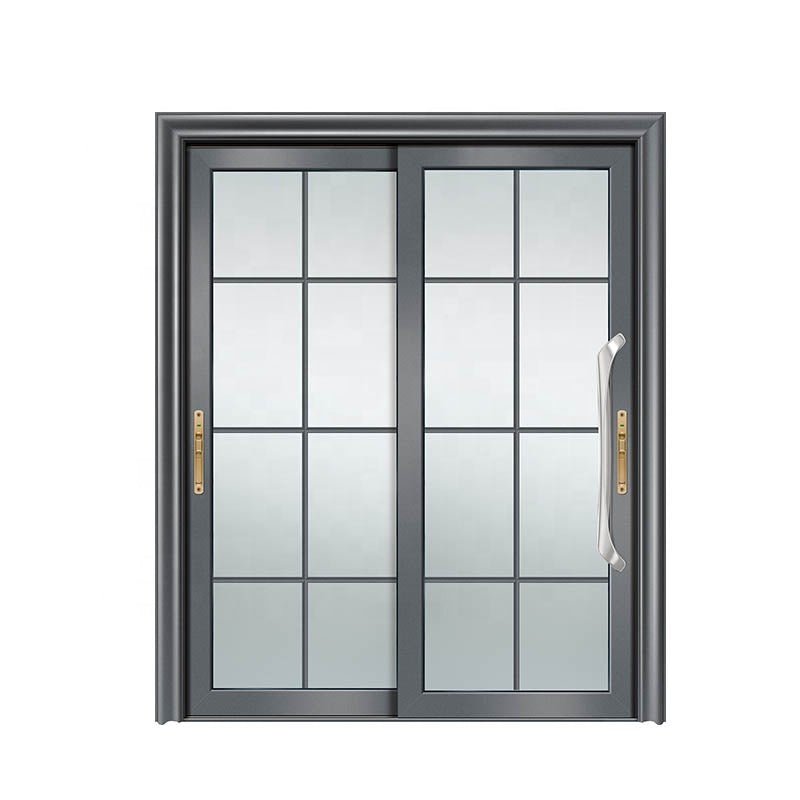Super September Purchasing Solid oak wood clad thermal break aluminum glass partition door sliding door for villa by Doorwin — product image 1
