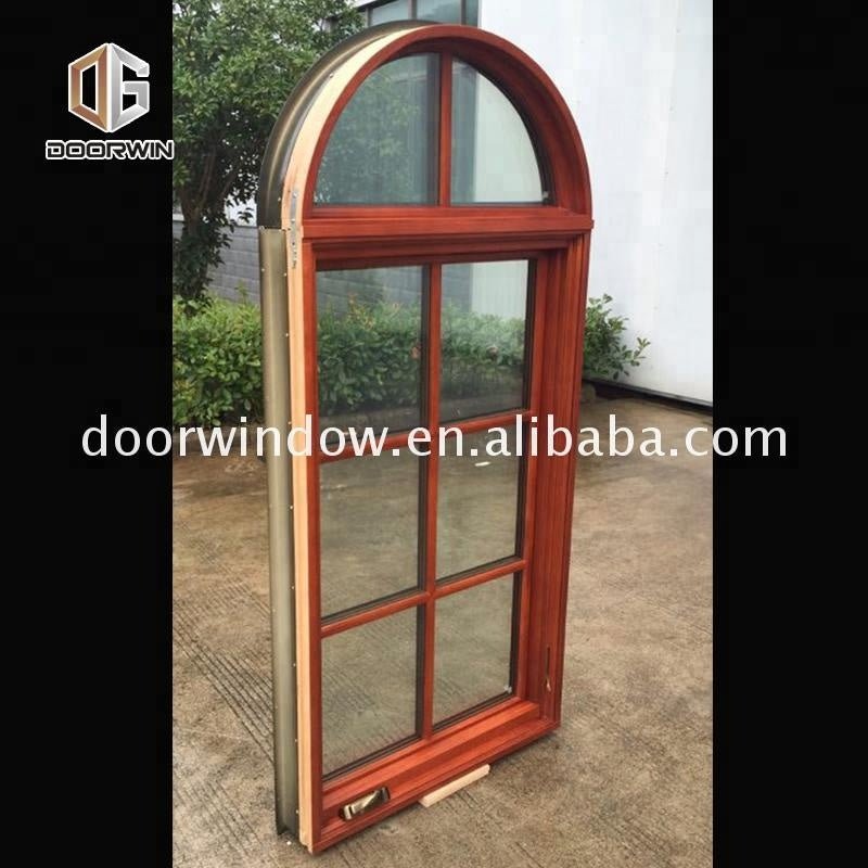Super September Purchasing solid wood crank open window arch window design by Doorwin on Alibaba — product image 3