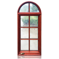 Super September Purchasing solid wood crank open window arch window design by Doorwin on Alibaba — thumbnail 1