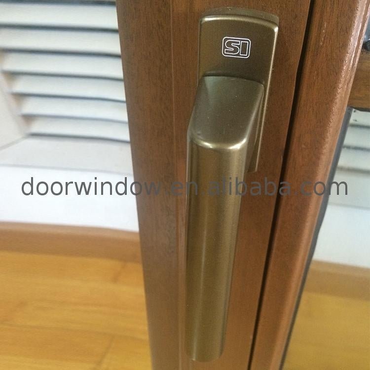 teak wood clad thermal break aluminum tilt turn window — product image 5