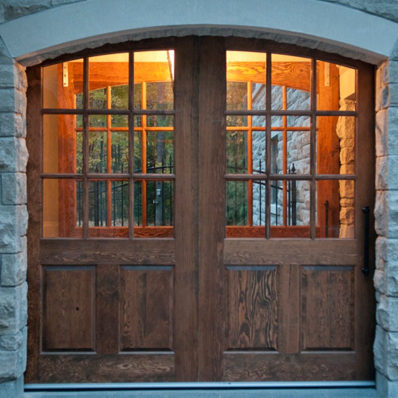 Teak Wood Main Door Designs Double Dark Wcolor Barn Doorby Doorwin - Doorwin Group Windows & Doors