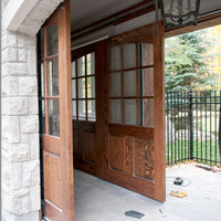 Teak Wood Main Door Designs Double Dark Wcolor Barn Doorby Doorwin — thumbnail 4