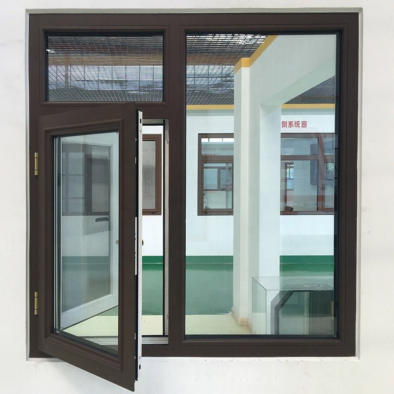 Texas white wholesale shatterproof outswing window with wood grain color finishing windows with safety glass - Doorwin Group Windows & Doors