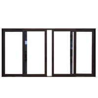 thermal break aluminum automatic black sliding doorby Doorwin — thumbnail 1
