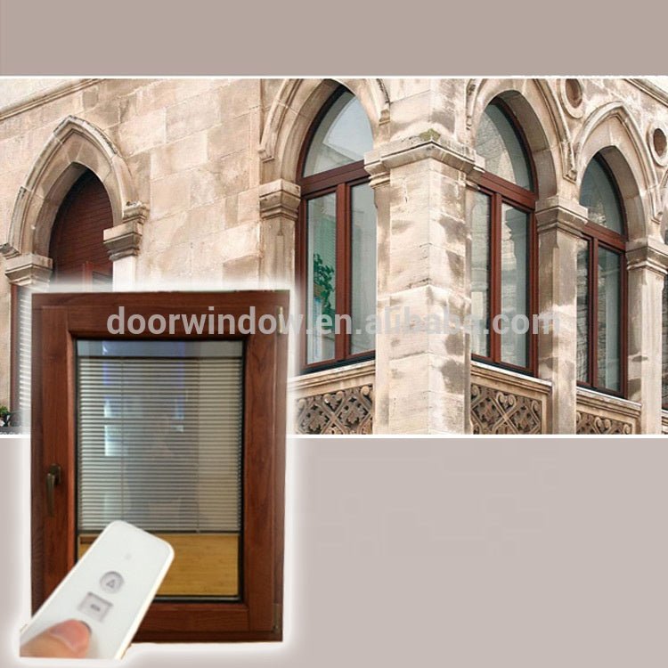 thermal break aluminum wood 3x4 tilt turn windows with built in blinds by Doorwin on Alibaba — product image 7