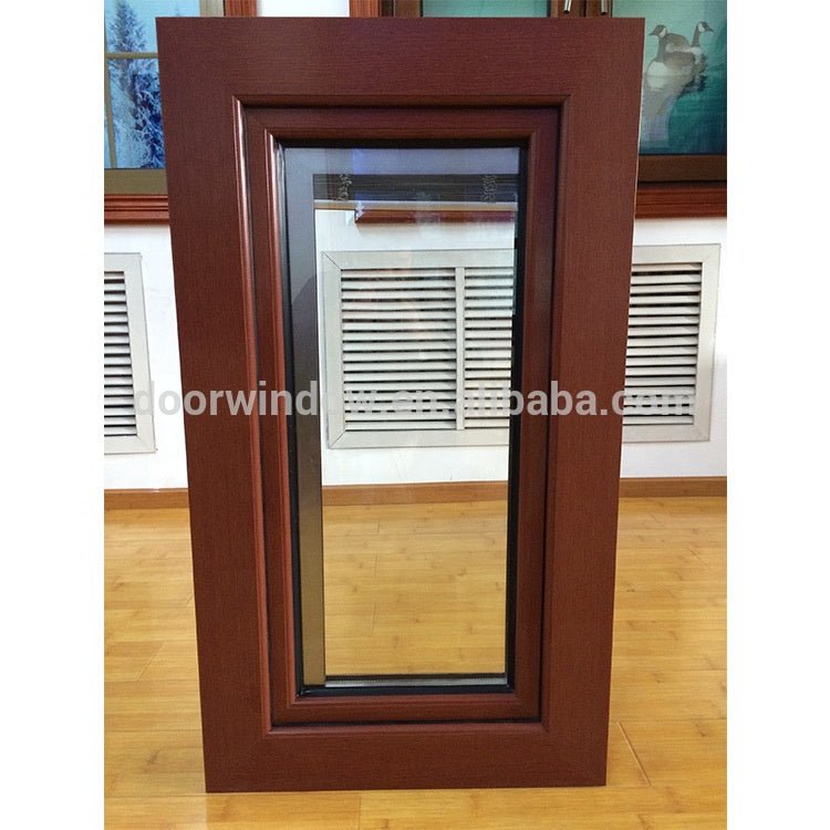 thermal break aluminum wood 3x4 tilt turn windows with built in blinds by Doorwin on Alibaba — product image 5
