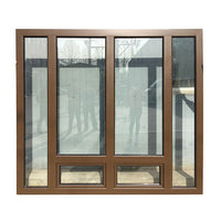 tilt turn window-06 CE certificate oak wood window with exterior aluminum cladding — thumbnail 7
