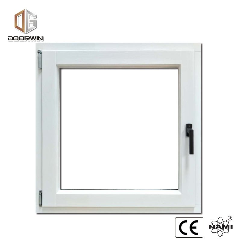 tilt turn window-22 white oak wood tilt turn window with exterior aluminum cladding — product image 2